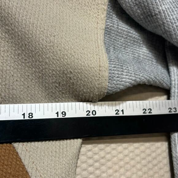 Hem & Thread Women's Colorblock Half Zip Pocket Pullover Sweatshirt Small - Picture 6 of 9